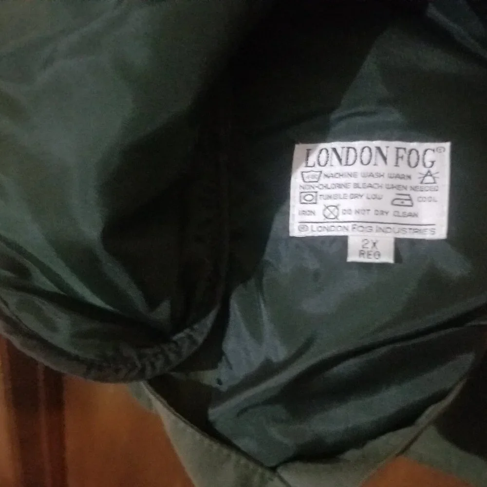 London Fog Outerwear 2 in 1 green 2X jacket - Picture 9 of 12